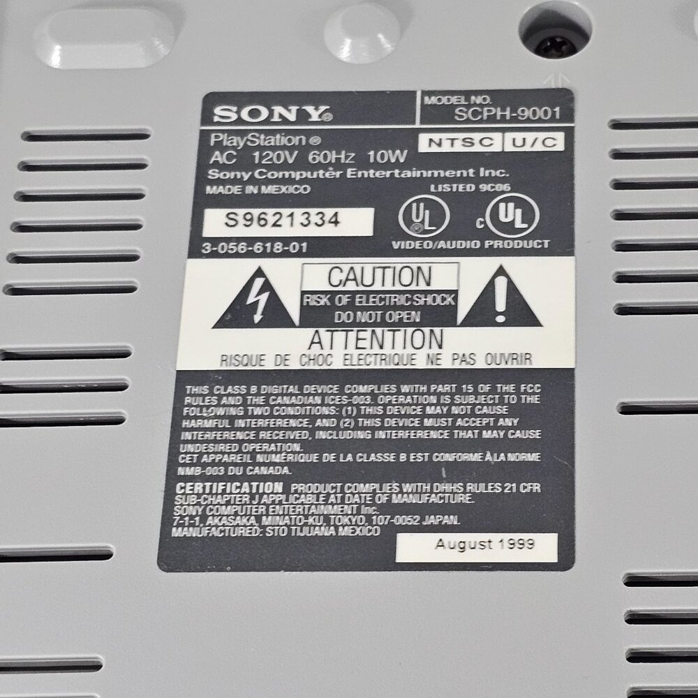 Sony PlayStation SCPH-9001 Console With Controller Memory Card Cables PS1 - Picture 6 of 11